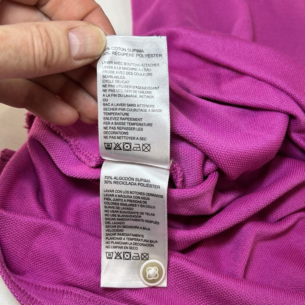 Tommy Bahama Islandzone Men's Short Sleeve Supima Pink Polo Shirt - Size M - Picture 7 of 10